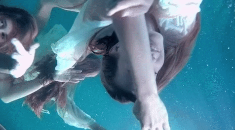Stunning Woman Underwater GIF
