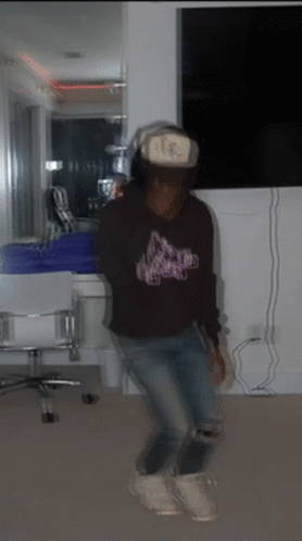 Boy Wearing Jacket Sturdy Dance Move GIF