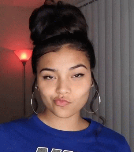 Stylish Lady Shaking Head No GIF