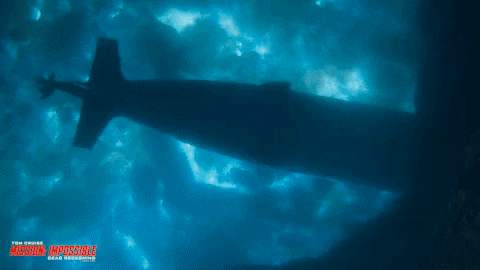 Submarine Exploding Underwater Mission Impossible GIF
