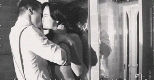 Submissive Girl Rough Kiss GIF