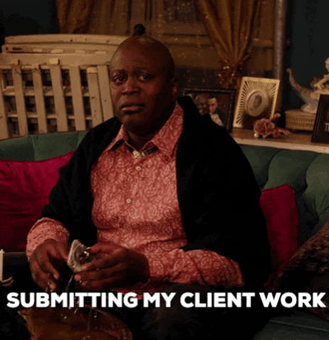 Submitting My Client Work God Speed GIF