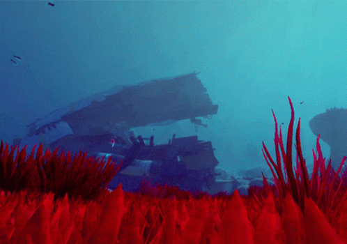Subnautica Jelly Fish Bright Ocean GIF