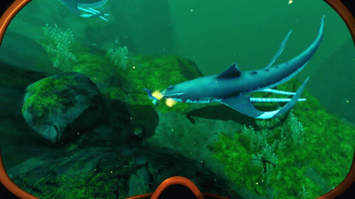 Subnautica Squidshark Attack GIF