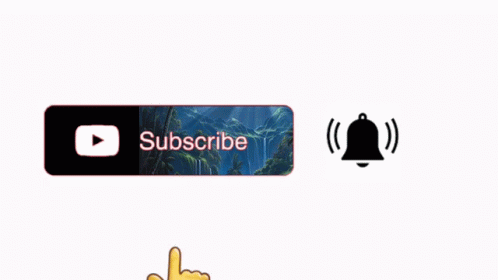 Subscribe Button Near Bell and Hand