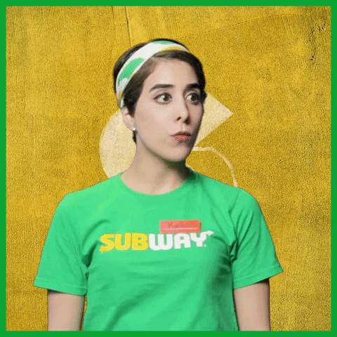 Subway Girl Wooow GIF