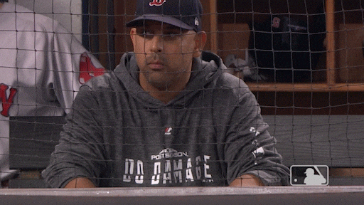 Subway Series Alex Cora Fist Pump GIF