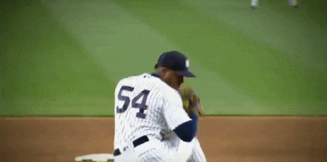 Subway Series Aroldis Chapman Fast Throw GIF