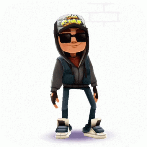Subway Surfers Eat Burger GIF