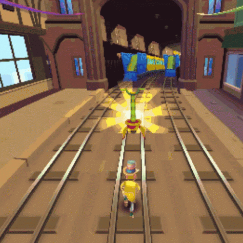 Subway Surfers Jump High Pogo Stick GIF