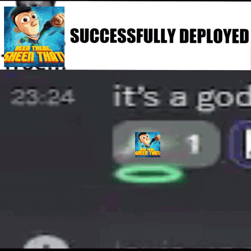 Successfully Deployed God 23:24 Display GIF