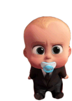 Suck Pacifier Sticker GIF