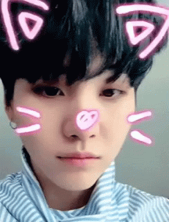 Suga In A Cat Animation GIF