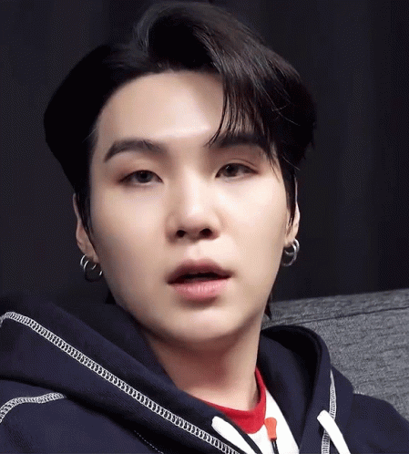 Suga Upset Nodding Reaction GIF