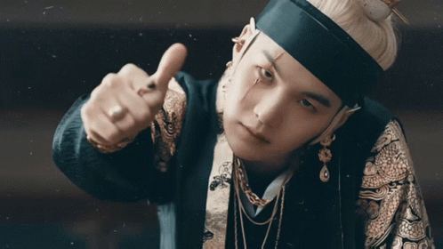 Suga Thumbs Down Sign GIF