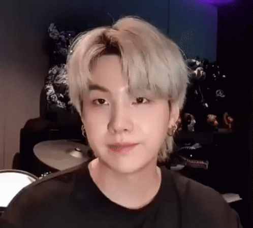 Suga Nodding With Drum In The Back GIF