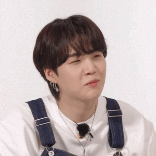 Suga Smooch While Raising Eyebrows GIF