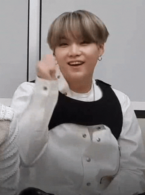 Suga Approved While Smiling GIF