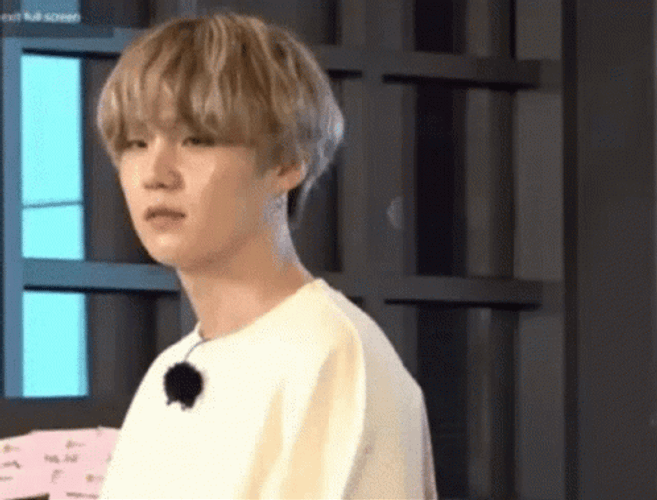 Suga Blank Face Reaction GIF
