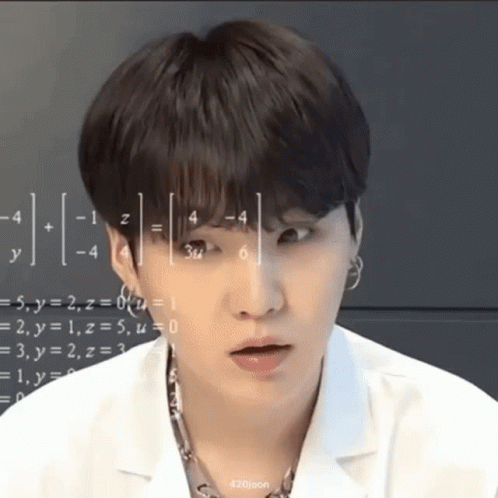 Suga Respond To Math Meme GIF