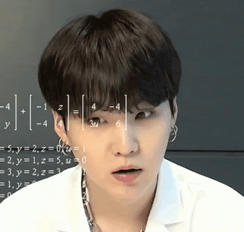 Suga Trying To Solve The Problem GIF