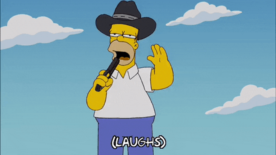 Suicide Cowboy Homer Simpson GIF