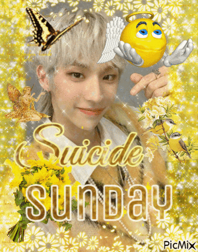Suicide Sunday Poster With Man GIF