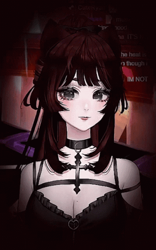 Suiika Gothic Emo Anime Girl GIF 