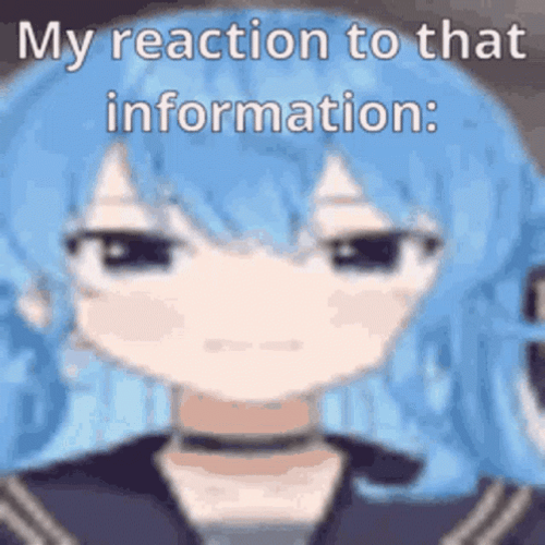 Suisei My Reaction To That Information What Meme GIF