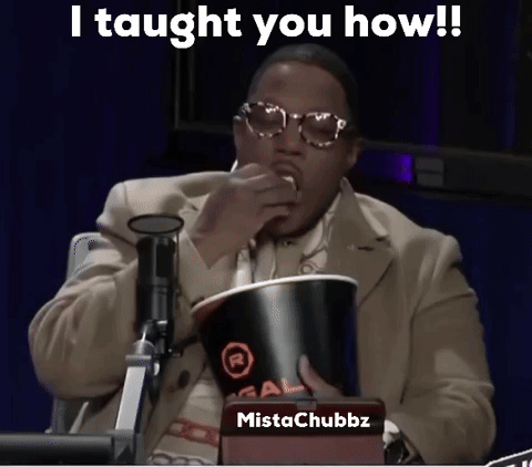 Suit And Glasses Man Eating Popcorn I Taught You How GIF