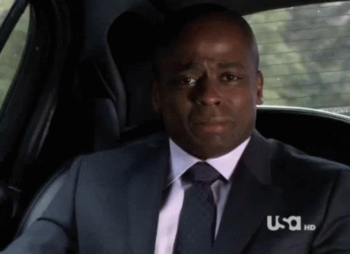 Suit and Tie Man in USA Car Backseat