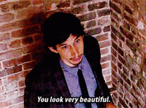 Suit And Tie Man Says You Look Very Beautiful GIF