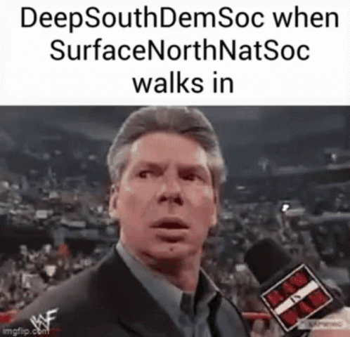 Suit Man Mic Deepsouthdemsoc Surface Northnatsoc Walks In