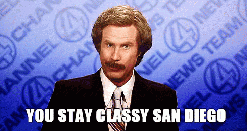 Suit Man Says You Stay Classy San Diego