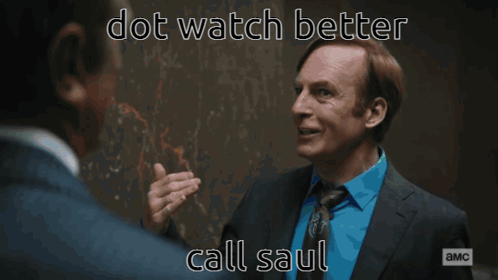 Suit Man Talking Hallway Dot Watch Better Call Saul