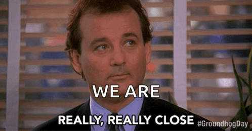 Suit Tie Man Says We Are Really Close