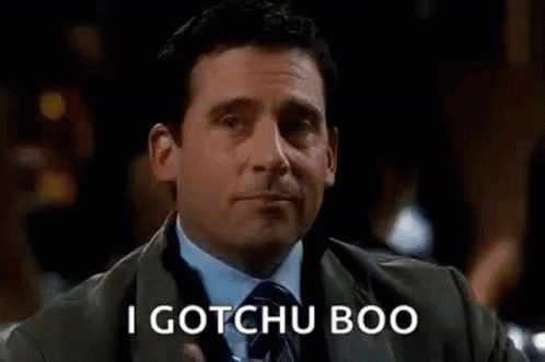 Suit-Wearing Man Holding Water Says I Gotchu Boo