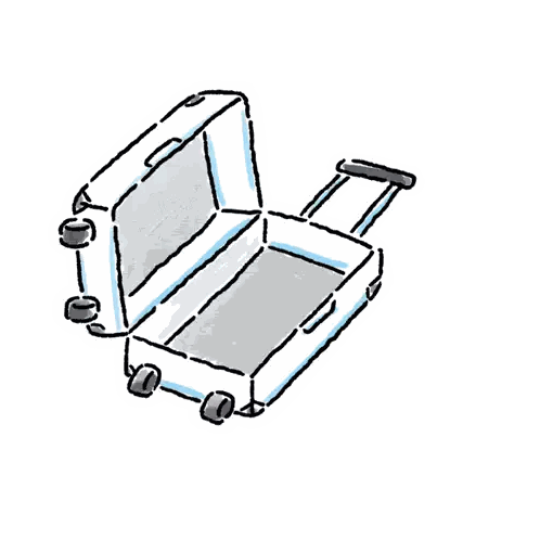 Suitcase With Red Bull Bottle
