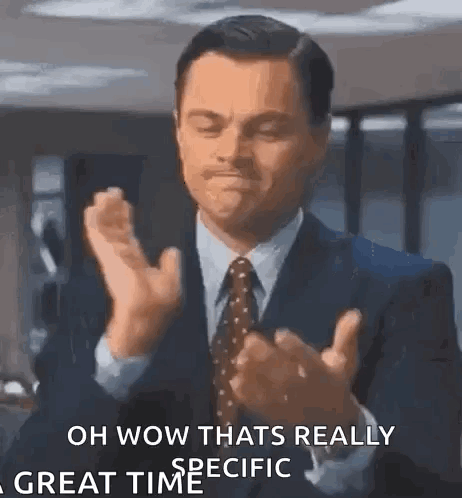 Suited Man Clapping Wow That's Really Great Time GIF