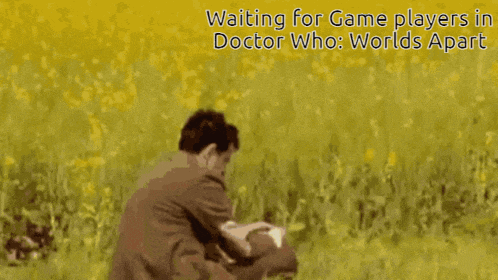Suited Man Waits For Players Doctor Who Worlds Apart GIF