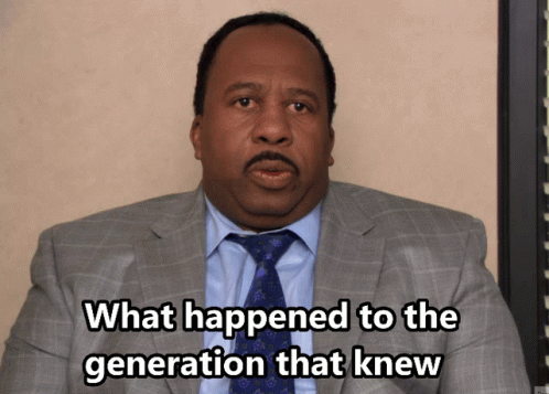 Suited Man With Text What Happened to the Generation