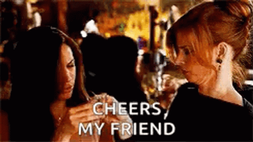 Suits Rachel And Donna Happy Birthday Drinks GIF