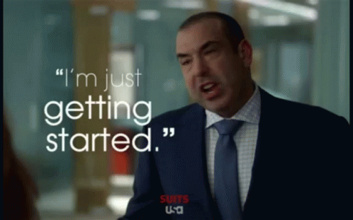 Suits Rick Hoffman I'm Getting Started GIF