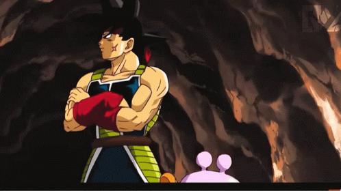 Sulking Bardock GIF