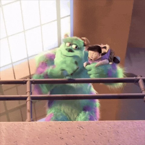 Sulley Holding Buzz Lightyear