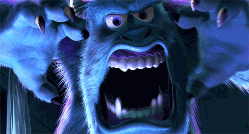 Sully Claws Up Growling Monster Inc GIF