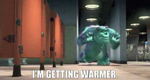Sully From Monsters Inc Is Getting Warmer In A Locker Room GIF