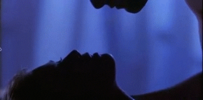 Sultry Shadows Passionate Kissing GIF