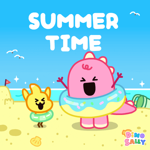 Summer August Dino Sally Summer Time GIF