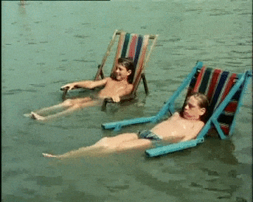 Summer August Retro Style Relaxing GIF